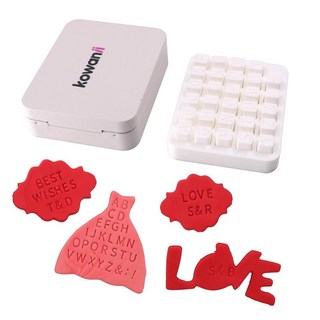 쿠키 레터 스탬프 퐁당 알파벳 스탬퍼 커터 몰드 세트 대문자 점토 DIY 스탬핑 도구 폴리머 점토 도자기 반죽 (KO-SM088-1), KO-SM088-1, 1개