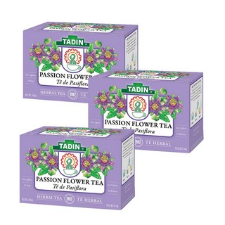 허브티 티백 음료 차 타딘 패션 플라워 허브 티. 카페인 없음. 0.84온스. 24개. 3팩