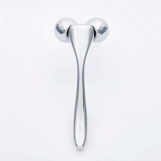 雙滾輪臉部按摩器 按摩 瘦臉神器 臉部按摩器, 1個, 科技銀