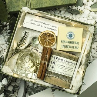 YiZE 臺灣出貨 超低價香薰蠟燭禮盒 小衆高級感送男女臥室生日禮物香皂閨蜜伴手禮, 烏梅子茶【香皂款】網紅推薦