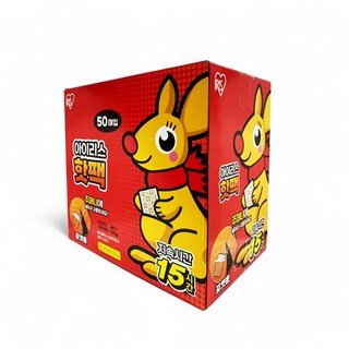 아이리스 휴대용 포켓 핫팩 손난로 대용량 100gX50개, 50개