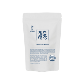 국내산 무설탕 생강차 생강청 생강고 효능 청춘생강, 1세트, 20개입, 2g