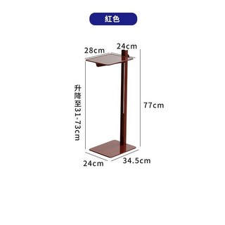 可陞降邊幾床頭小茶幾北歐設計師創意沙發家用小戶型客廳角幾桌子昇降桌 懶人桌 床邊桌 餐桌 沙發桌 筆電桌, 酒紅色