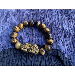 畫意坊 貔貅手鍊 - 虎眼石招財貔貅手鍊