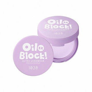 1028 Oil Block!超吸油蜜粉餅EX 霧感遮瑕控油定妝, 1個, 1028EX新版»»嫩紫 超吸油蜜粉餅, 嫩紫