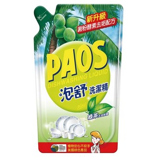 泡舒 洗潔精 綠茶 補充包，溫和不刺激，洗淨力強, 800g, 1包