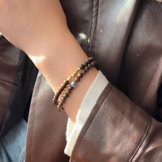 루마렐리아 액막이 건강 행운 재물 침향 나무 남녀 공용 염주 팔찌