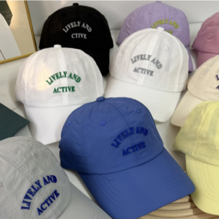 실크로즈 나일론 방수 레터링 야구 캡 모자 볼캡