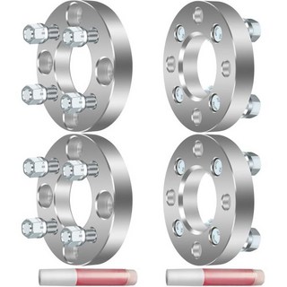 ECCPP 4개 1인치 휠 어댑터 4x114.3에서 4x100 4홀 12x1.5 스터드 74mm 현대 엑센트 1998-2000 엘란트라 1992-2000 혼다 어코드 1990-, 4개 세트 실버