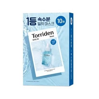 Torriden 面膜10入組 玻尿酸保濕 積雪草舒緩 維他命亮白 GANADI Olive Young限定, 1個, 10個裝