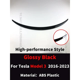 테슬라 모델 3 Y용 2016-2023 튜닝 오리지널 고성능 리어 트렁크 스포일러 윙 테일 디플렉터 스플리터 페이, 05 3 Glossy Black