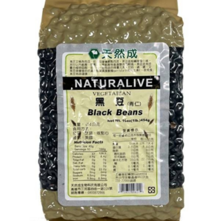 天然成 青仁黑豆454公克/包 - 健康美味，營養豐富，適合多種料理, 454g, 1個