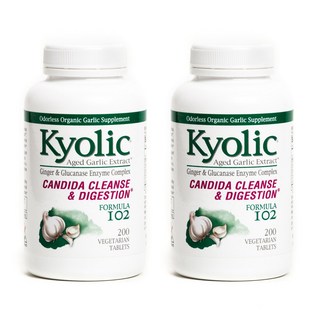 Wakuaga Kyolic熟成大蒜萃取素食膠囊, 200顆, 2罐