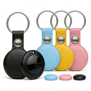 GPS定位器 安卓/蘋果通用Find Tag全球定位器 追蹤器 防丟器 兒童老人定位神器 寵物防丟器, 白色【台灣芯片】+送皮套,蘋果專用版, 1個