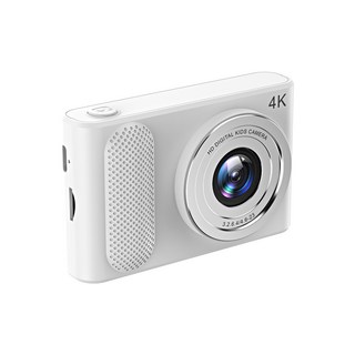 SorJar 고화질 디지털카메라 4800w 휴대용 소형카메라 2.4 인치 64GB, 흰색