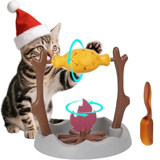 엠티링크 펫 고양이 강아지 노즈워크 통돌이 장난감 간식놀이 지능개발 먹이퍼즐 돌돌이, 바베큐, 1개