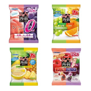 일본 오리히로 곤약젤리 8가지맛 4봉지, 1세트, 960g