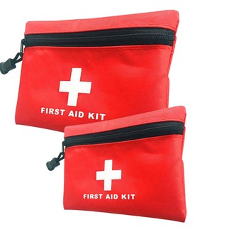 바시니아 휴대용 구급파우치 2개세트 어린이집 학교 비상용 약파우치, 1세트