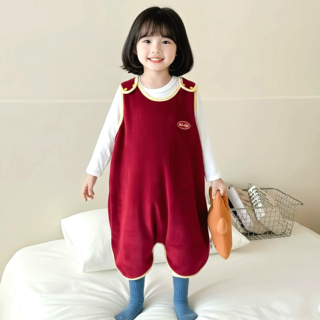 HO-OH 아기 겨울 수면조끼 아동용 유아 극세사 실내조끼