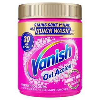 Vanish Oxi Action洗衣去漬粉470g，快速去漬，亮彩護色，不傷衣物, 470g, 3個