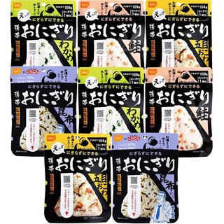 오니시 식품 알파 쌀 휴대 주먹밥 연어·오메 오코와·미역· 다시마