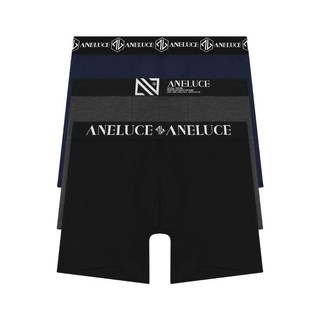 아넬루체 기능성 속옷 남성 스포츠 통풍 뱀부 롱 드로즈 러닝 팬티 남자팬티 3매 세트
