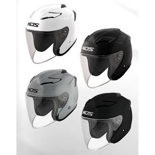 오토바이 헬멧 MDS 볼투스 오픈페이스 무 가벼운 아시안핏 소형 반모 경량, S(54-56), 솔리드그레이