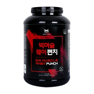 빅머슬 웨이펀치 2kg 단백질 보충제 WPC 94% / 쉐이커 증정, 1개
