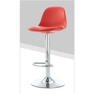 Mr.Dining 高腳椅 吧台椅 升降旋轉中島椅，簡約設計餐椅辦公椅, 紅色銀桿兩張以上單張價, 1個