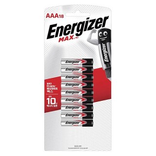 에너자이저 맥스 건전지 AAA 10입, 18개입, 1개