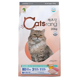 캐츠랑 NEW 전연령 고양이 건식사료, 닭+참치, 20kg, 1개