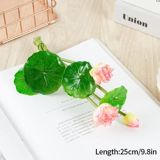 시뮬레이션 연꽃 수련 EVA 인공 화분에 심은 부처님 홀 가구 어항 장식 영원한