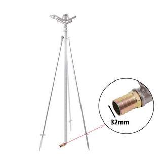 로커 암 스프링클러 및 삼각대 키트 정원 농업 관개 16mm 29mm 25mm 32mm 파이프용 1 인치 BSP 스레드 360 도 2 노즐, 32mm Sprinkler Kit, 1개