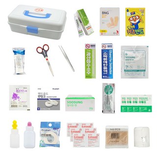 스피드 구급함 (대) + 구급용품 20종 세트, 1세트