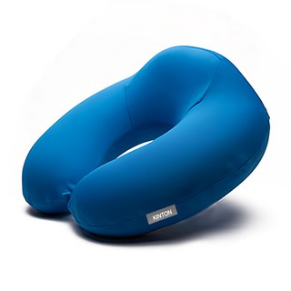 KINTON 旅行用U型透氣記憶棉頸枕, 藍色