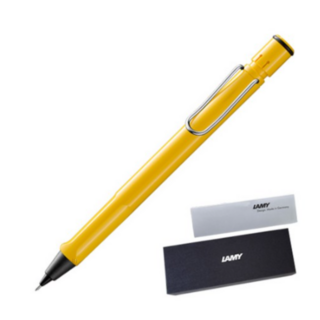 LAMY 사파리 샤프 옐로우 + 하드케이스 + 리플렛, 0.5mm(옐로우), 50개