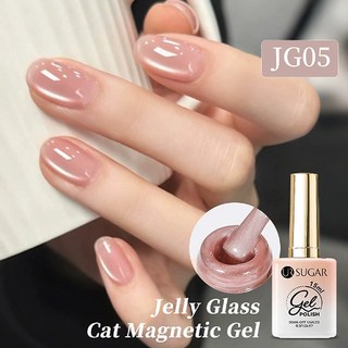 더로만 리얼 유리알 누디 자석 젤네일 폴리쉬 +자석포함, 1개, 15g, 코랄핑크_JG05