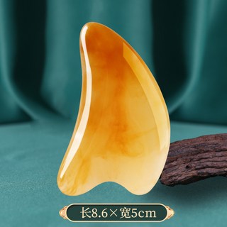 臉部刮痧板撥筋棒套裝：眼部消腫按摩工具，穴位按摩舒緩疲勞，經絡按摩, 刮板【色/樹脂款】28g, 1個