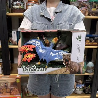 仿真恐龍模型 霸王龍 侏羅紀世界 玩具擺件, 1個, 盒裝古魔翼龍套裝