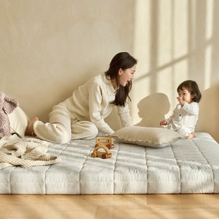 (무료배송+당일출고) NEW 홈리 슬리피 솜니 오리지널 6cm 사계절 12존 손님용 바닥 침대 토퍼 멀티싱글 슈퍼싱글 퀸 MS SS Q, 6cm 그레이 MA01064