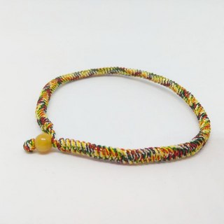 @自做自售手創坊@ 扣式金鋼結幸運繩手環 手工編織 多色可選 帶來好運