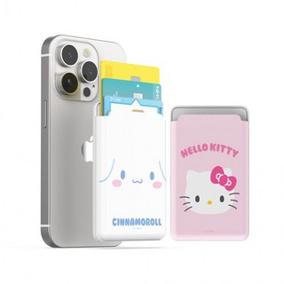 T 맥세이프 호환 헬로 키티 시나 모롤 쿠로 미 마이 멜로디 디자인 카드수납 슬롯 케이스, 1개, 맥세이프- 카드지갑_턱시도샘 해피니스룸