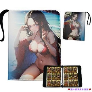 臺灣發貨 海賊王卡冊收集冊拉鍊卡包豪華大容量九宮格卡牌航海王卡片收藏冊, 1個, 海賊王【09】,四宮格 50頁透明內頁