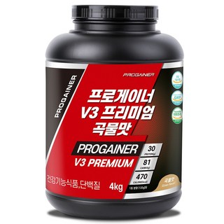 프로게이너 V3프리미엄 곡물맛 체중근육 벌크업게이너, 1개, 4kg