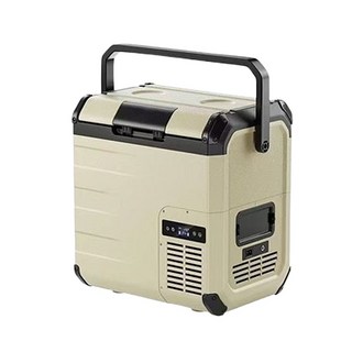 智能恆溫車載冰箱 多種供電方式 超長續航 靜音低噪 防震抗摔, 車載冰箱H10L泥沙色車家兩用+電池