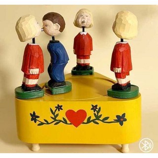 오르골 장식품 스피커 뽀뽀하는 바람둥이 크리스마스, A타입(구성품+사양이미지참고)