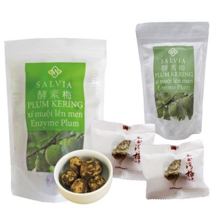 Salvia超順暢活性酵素梅-強力推薦排便順暢極品(單顆包裝), 125g, 2個