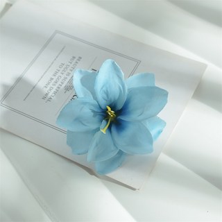 嗨購 L 8釐米仿真小百合 絹布假花 DIY手工髮飾 服裝配花裝飾, 3, 1個