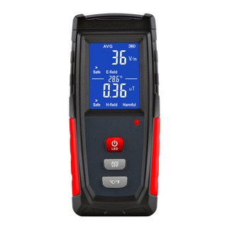 방사선측정기 전자파 자기장 측정 정자장 방사능탐지기 잔류자력측정기 테스터기 미터, WT3121 영문판 로고 없음, 1개