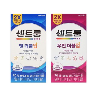 센트룸 남녀 종합비타민 2종 (맨 더블업 70정+우먼 더블업 70정), 1개, 70정